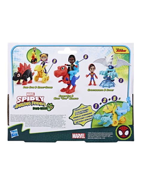 Figura de Acción Dino-Webs Ghostasaurus y Spidey-1