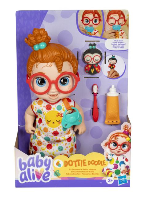 Muñeca Felices Sueño Dottie Doodle Cabello Rojo-0