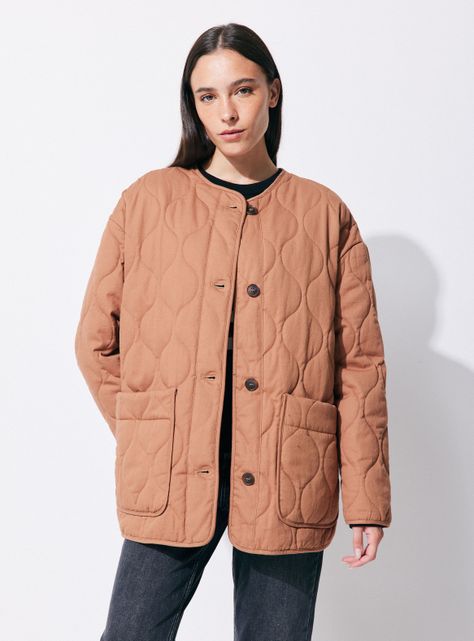 Chaqueta Quilted con Botones-0