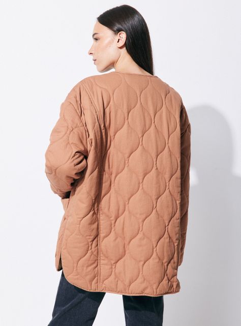 Chaqueta Quilted con Botones-1