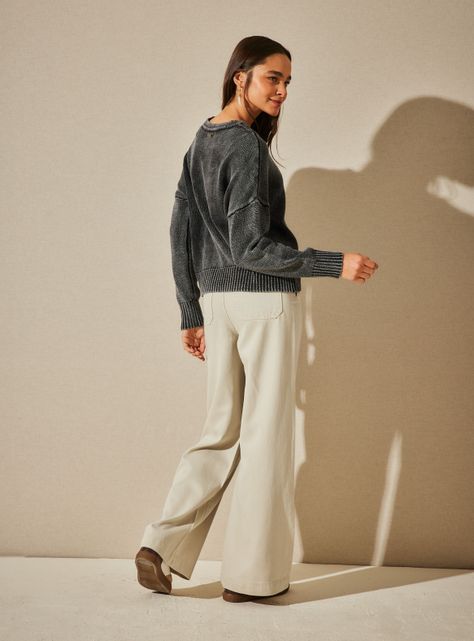 Sweater Teñido con Aplicación Metálica-5