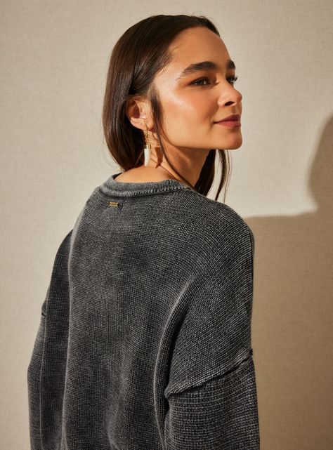 Sweater Teñido con Aplicación Metálica-3