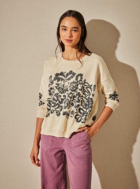 Sweater Estampado Floral-0