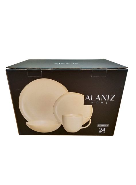 Set Vajilla 24 Piezas Natural Cerámica-3