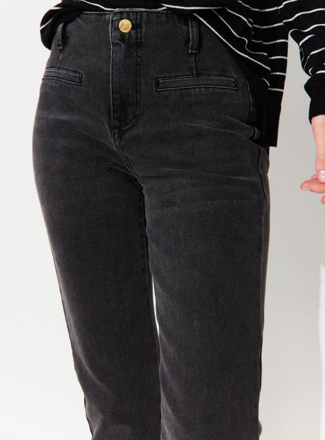 Jeans Wide Leg Botón y Cierre-2