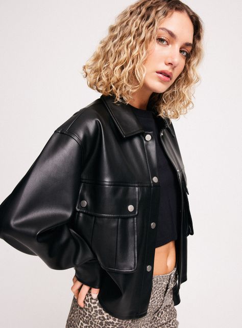 Chaqueta Biker Crop-2
