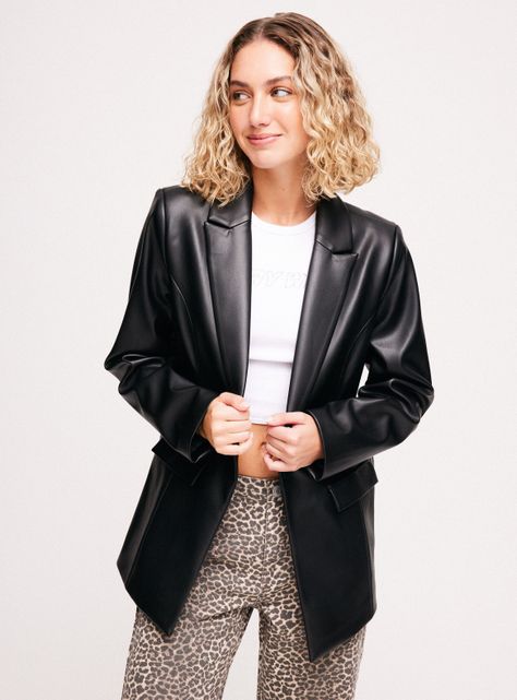 Blazer Efecto Piel-0