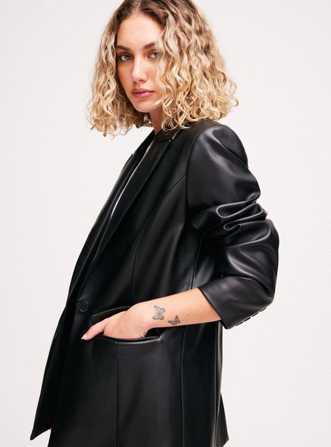 Blazer Efecto Piel-3