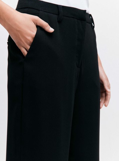 Pantalón Sastrero Recto Tiro Medio-2