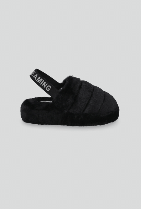Pantufla Peluda con Elástico eneEl Talón Niña-4