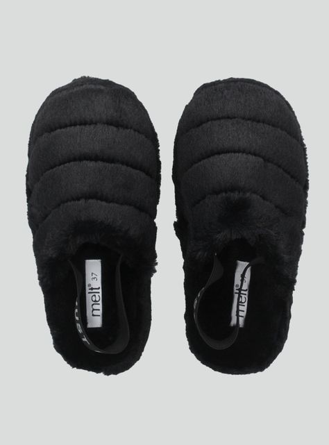 Pantufla Peluda con Elástico eneEl Talón Niña-3