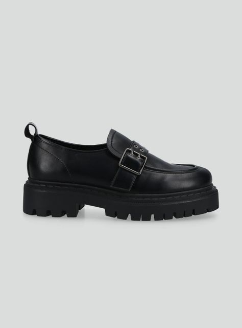 Zapato Casual Ojetillos Metálicos Plataforma y Track Mujer-1
