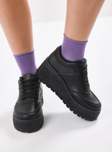 Zapatilla Urbana Diseño Cuña Plataforma Mujer-0