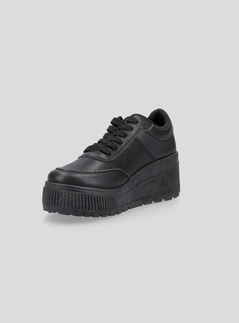Zapatilla Urbana Diseño Cuña Plataforma Mujer-2