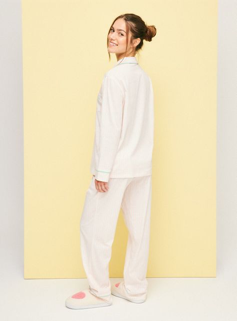 Pijama Camisero de Franela Full Print-5