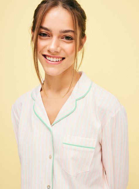 Pijama Camisero de Franela Full Print-2