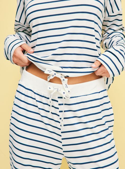 Pijama Largo Estampado Detalle con Lazo-2