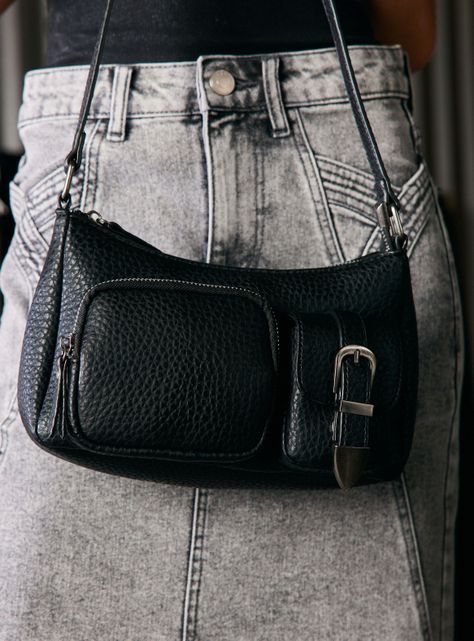 Cartera de Hombro Correa con Bolsillos Cargo-1
