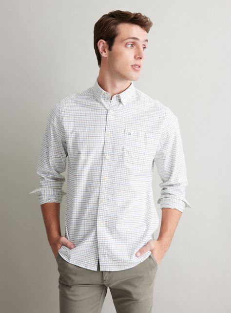 Camisa Manga Larga Check Básica-0