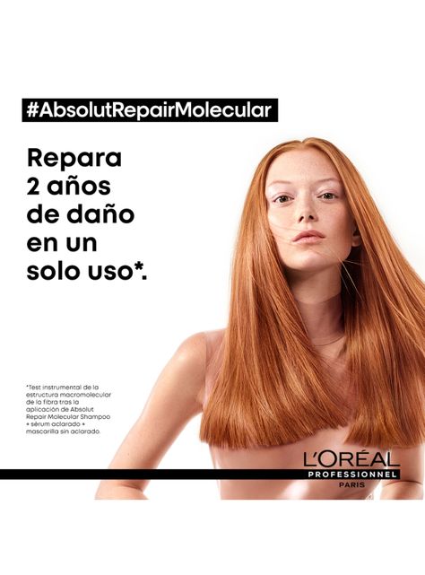 Máscara Absolut Repair Molecular de Reparación Molecular Profunda para Cabello Dañado 250ml-2