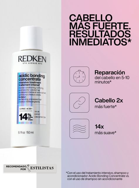 Set ABC Reparación Total Cabello Dañado Acidic Bonding Concentrate Tratamiento Intensivo 150ml + Shampoo 300ml + Acondicionador 300ml-2