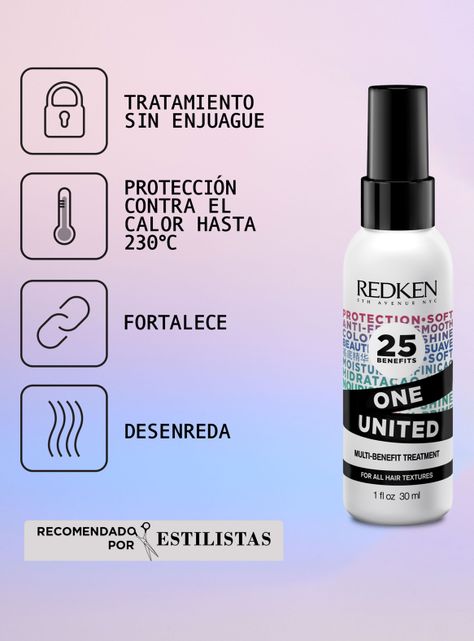 Set Brillo Intenso Cabello con Color Acidic Color Gloss Shampoo Sin Sulfatos 500ml + 75 ml + Acondicionador 50ml + Spray One United 30ml-2