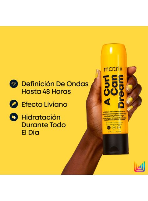 Acondicionador Hidratante Ligero Cabello Ondulado A Curl Can Dream 300 ml Matrix-3