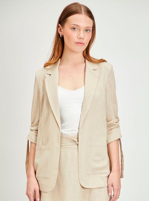 Blazer Liso Semiformal Básico-0