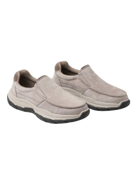 Zapato Casual Sport Slip On Cuero Color Liso Hombre-1