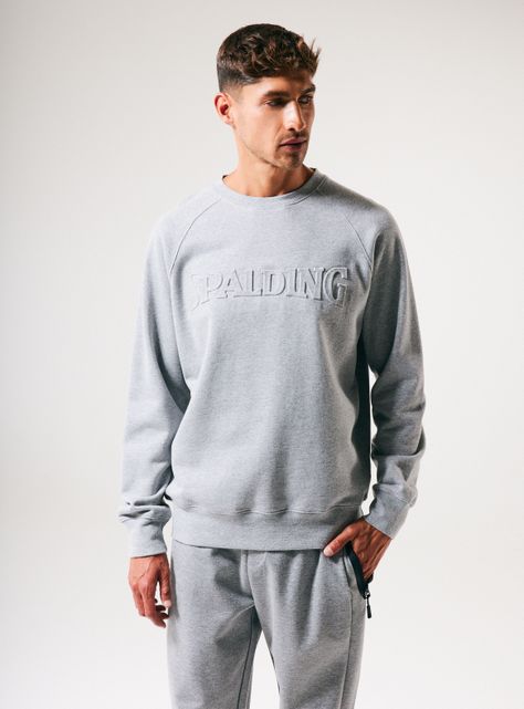 Polerón Crew Neck Logo Sobre Relieve-0