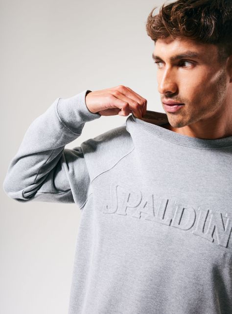 Polerón Crew Neck Logo Sobre Relieve-3