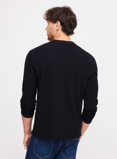 Polera Manga Larga Waffle-1