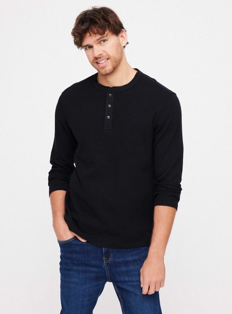 Polera Manga Larga Waffle-0