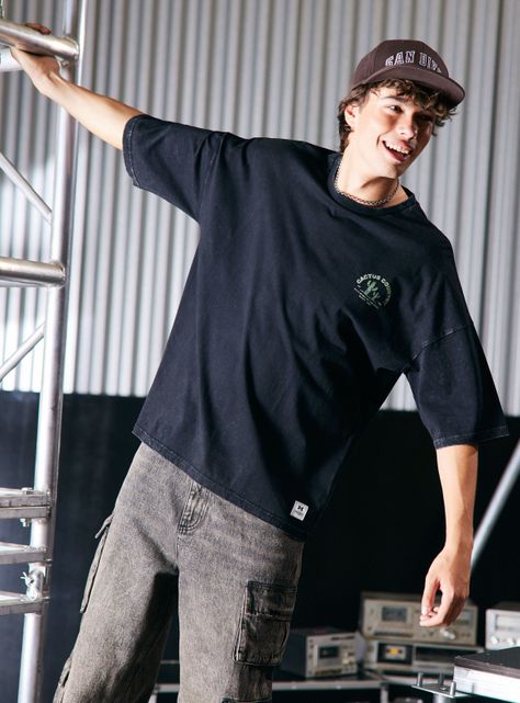 Polera Full Oversize Manga Corta-0