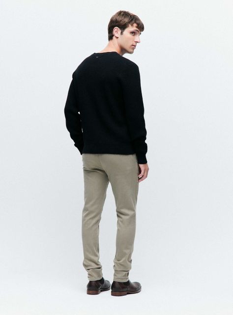 Sweater R-Neck tejido Texturado-5