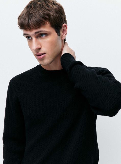 Sweater R-Neck tejido Texturado-2