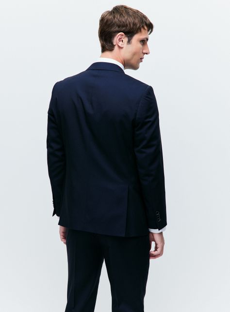 Traje Recto Textura Lisa Slim Fit-1