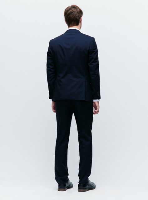 Traje Recto Textura Lisa Slim Fit-5