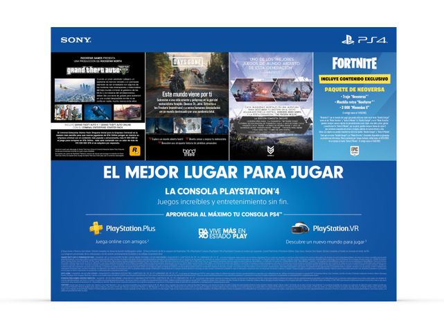 Consola PlayStation PS4 Slim 1TB Megapack 6 + 3 juegos + PS Plus 3 meses + Cupón Fortnite-2