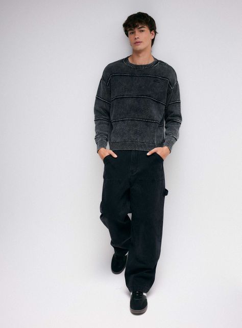 Sweater Jaspeado Cuello Redondo-4