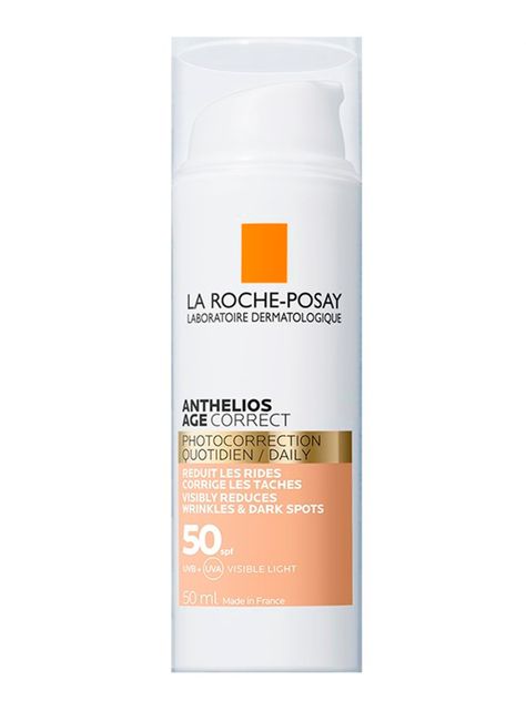 Protector Solar Rostro Anthelios Age Correct FPS50+ con Color 50 ml-0