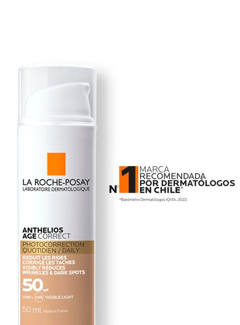 Protector Solar Rostro Anthelios Age Correct FPS50+ con Color 50 ml-3