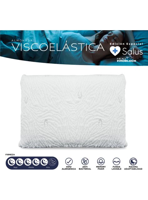 Almohada Viscoelástica Salus 80 x 40 cm-1