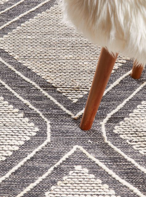 Alfombra Geo 140x200 cm Anthracite D2-2