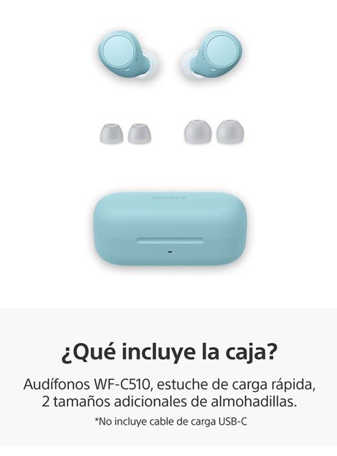 Audífonos Bluetooth WF-C510 Azul-1