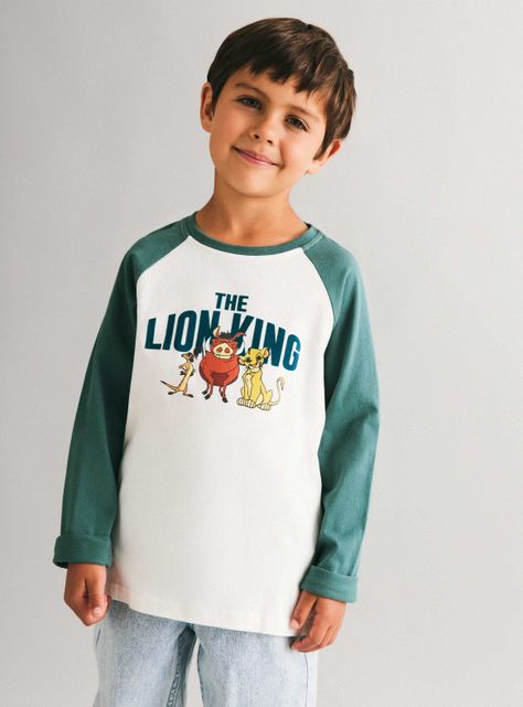 Polera Raglan Estampado Disney-0