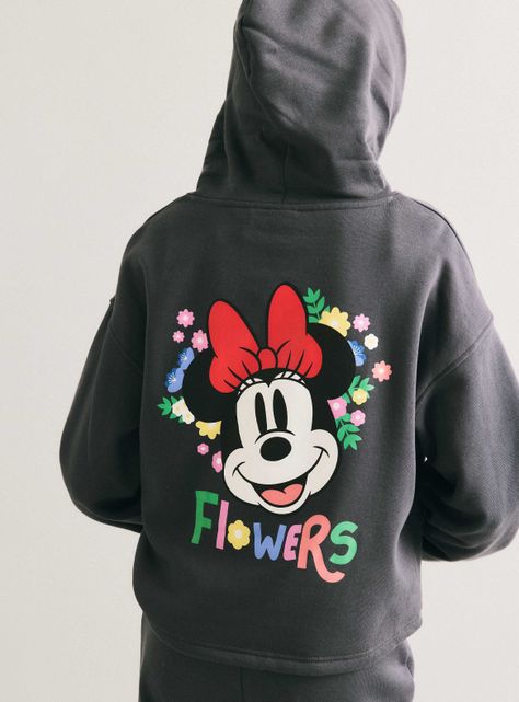 Polerón Hooddie con Estampado Minnie Adelante y Atrás-1