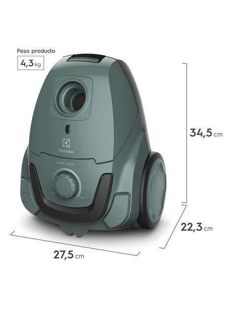 Aspiradora de Arrastre 1600W Sonic BGG11 Verde-1