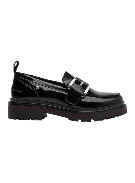 Mocasín Charol con Hebilla Cuero J235 Mujer-0