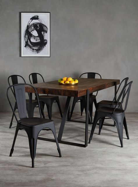Juego de Comedor Baltimore Madera 6 Sillas-0